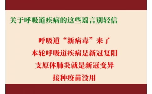 關(guān)于呼吸道疾病的這些謠言別輕信！